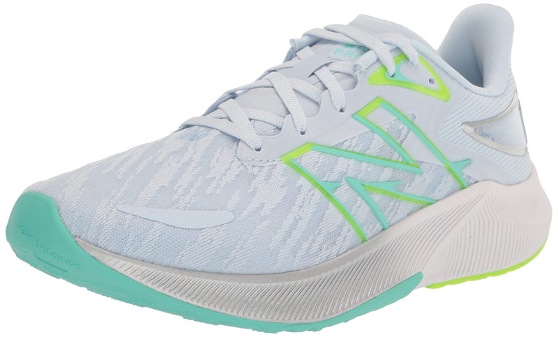 New Balance Women's FuelCell Propel V3 Running Shoe, Starlight/Bright Mint, 11 Wide