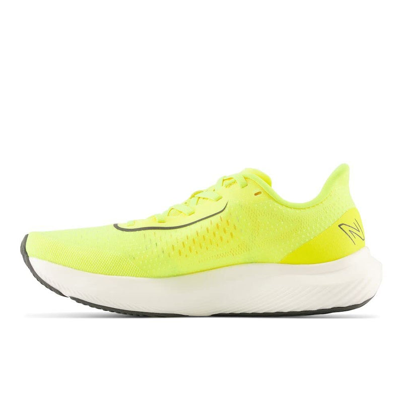 New Balance Men's FuelCell Rebel V3 Running Shoe, Cosmic Pineapple/Blacktop/Neon Dragonfly, 13