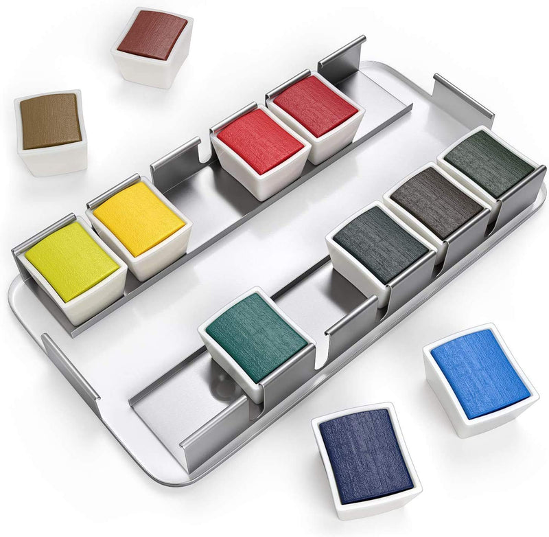 Arteza Watercolor Paint, Half-Pans - Set of 12