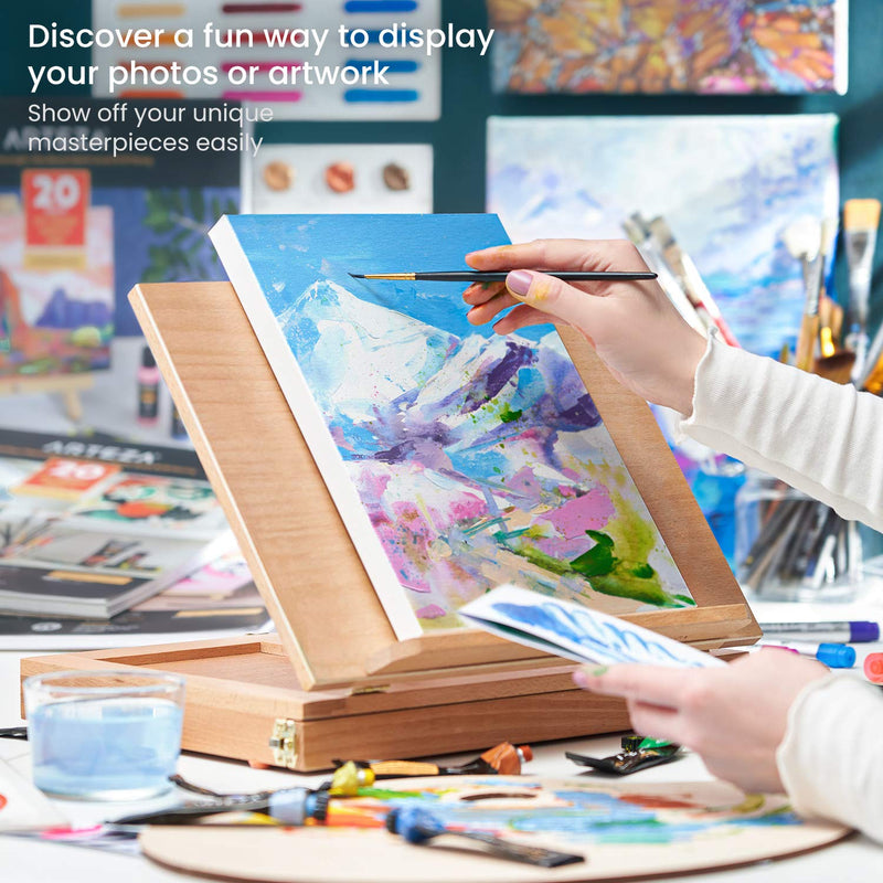 Arteza DIY Foldable Canvas Frame, Acrylic, 8" x 11" - 20 Sheets
