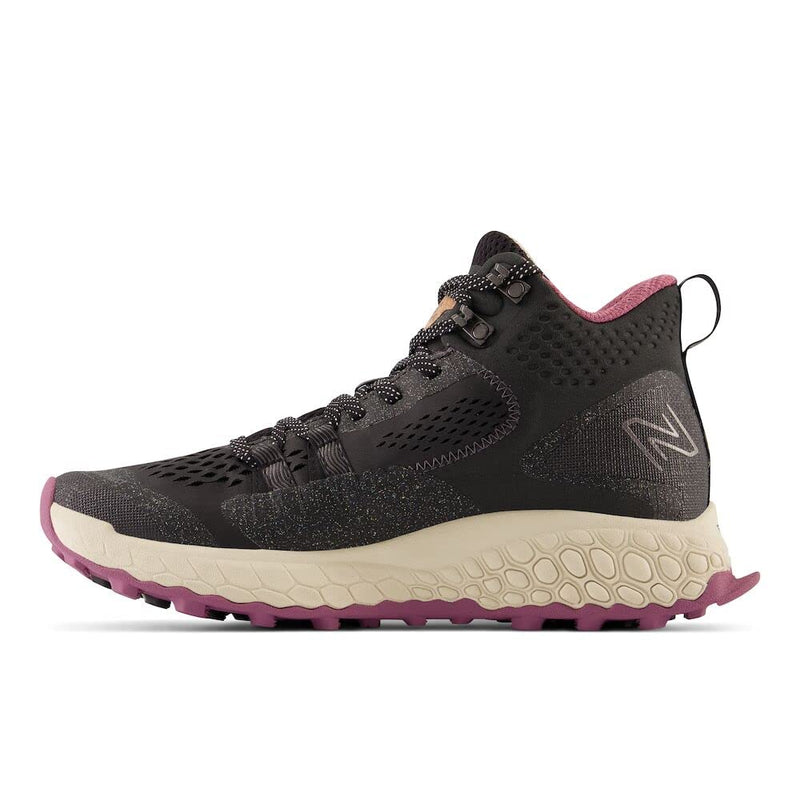 New Balance Women's Fresh Foam X Hierro V1 Mid-Cut Trail Running Shoe, Black/Raisin, 5