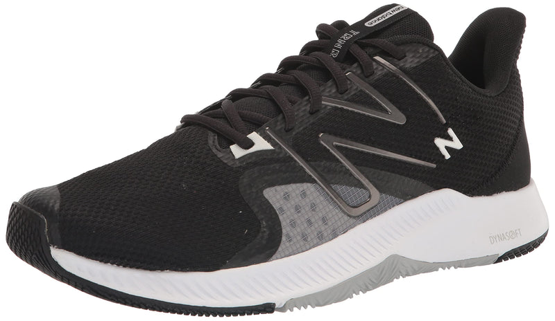 New Balance Men's DynaSoft Trnr V2 Cross Trainer, Black/Black Metallic/White, 7.5