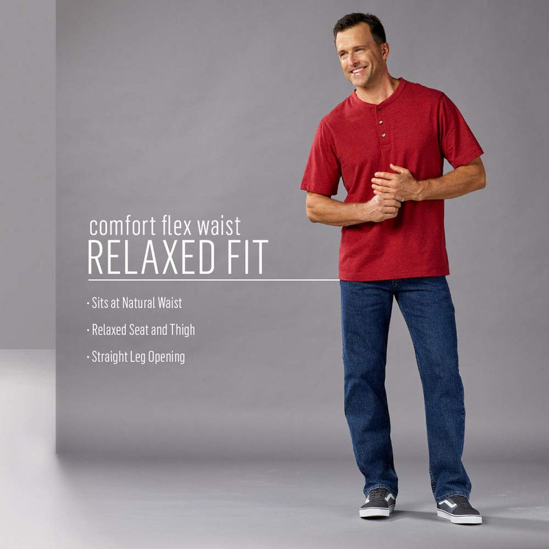 Wrangler Authentics Men's Big & Tall Comfort Flex Waist Relaxed Fit Jean, Leon, 54W x 32L