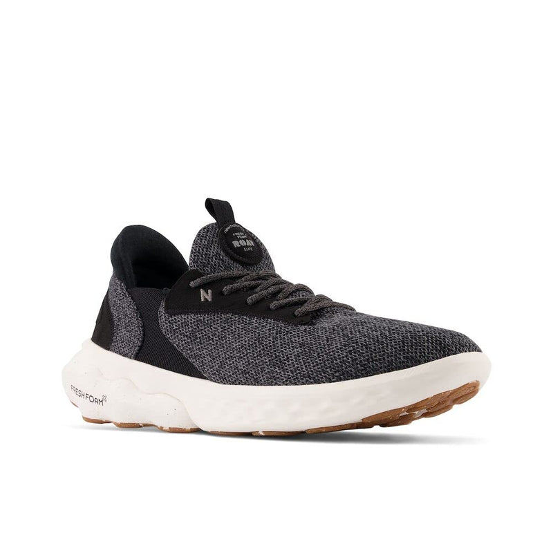 New Balance Men's Fresh Foam Roav Elite V1 Running Shoe, Black/Sea Salt, 13