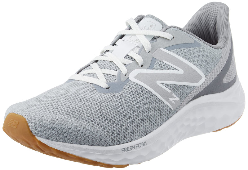 New Balance Men's Fresh Foam Arishi V4 Running Shoe, Grey/Gum, 7