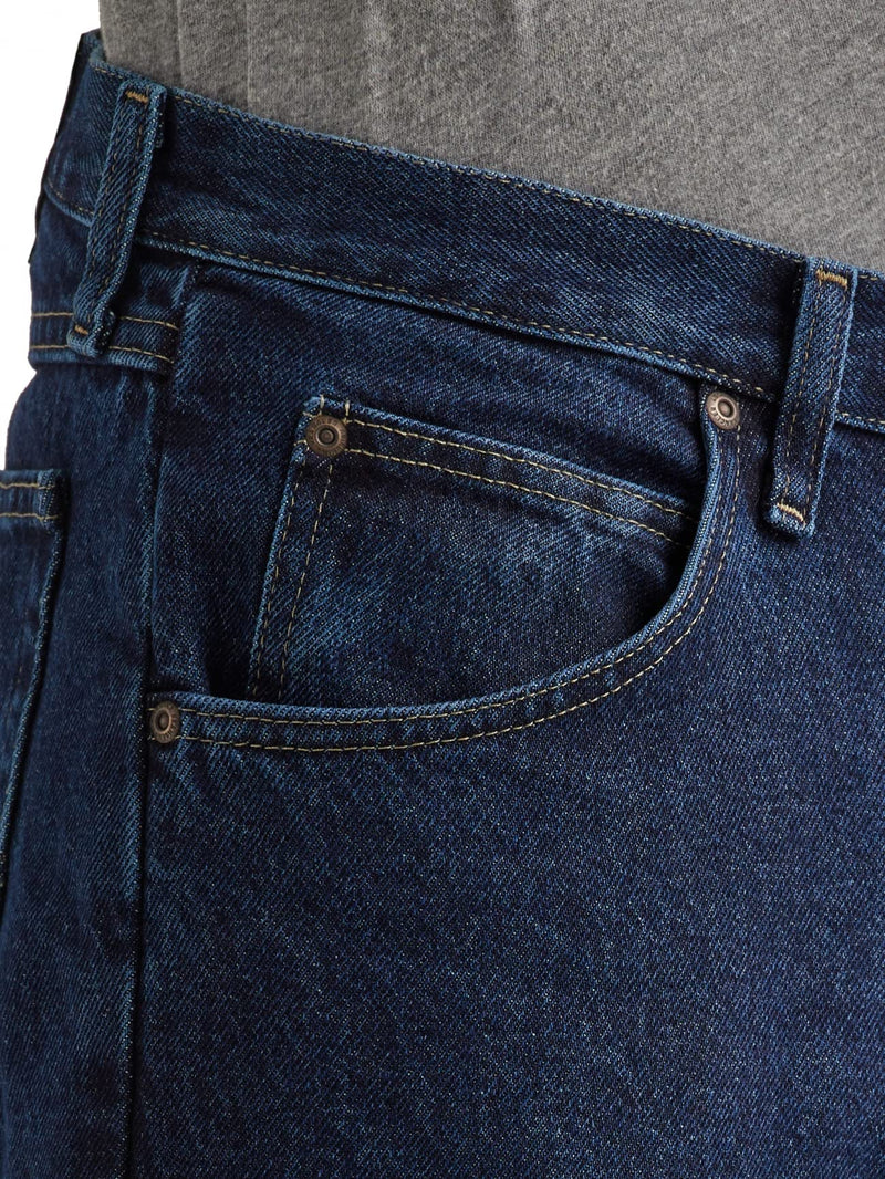 Wrangler Authentics Men's Classic 5-Pocket Relaxed Fit Cotton Jean, Dark Rinse, 36W X 34L