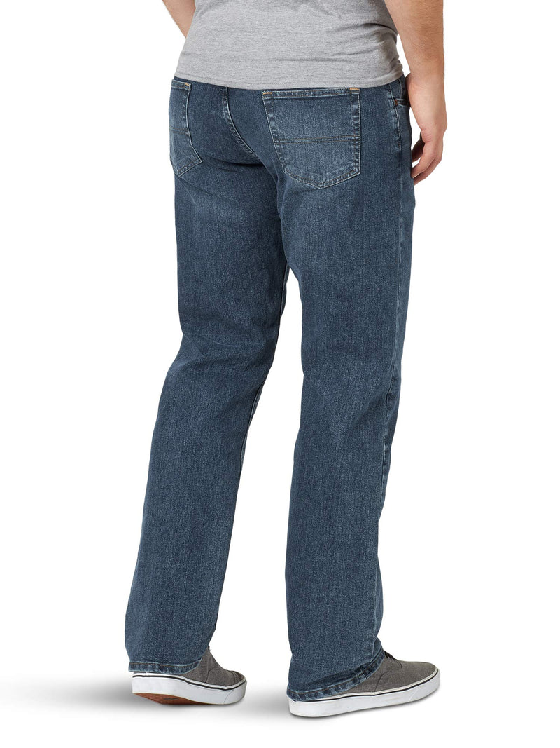 Wrangler Authentics Men's Big & Tall Comfort Flex Waist Relaxed Fit Jean, Smoke, 44W X 34L