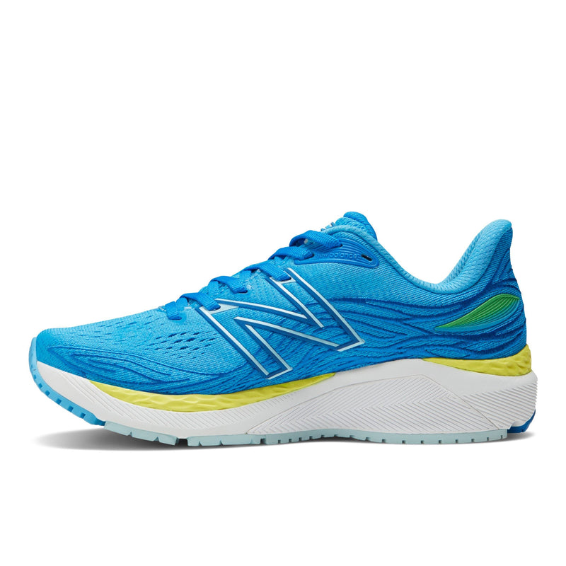 New Balance Women's Fresh Foam X 860 V12 Running Shoe, Vibrant Sky/Lemonade/Serene Blue, 6.5 Wide