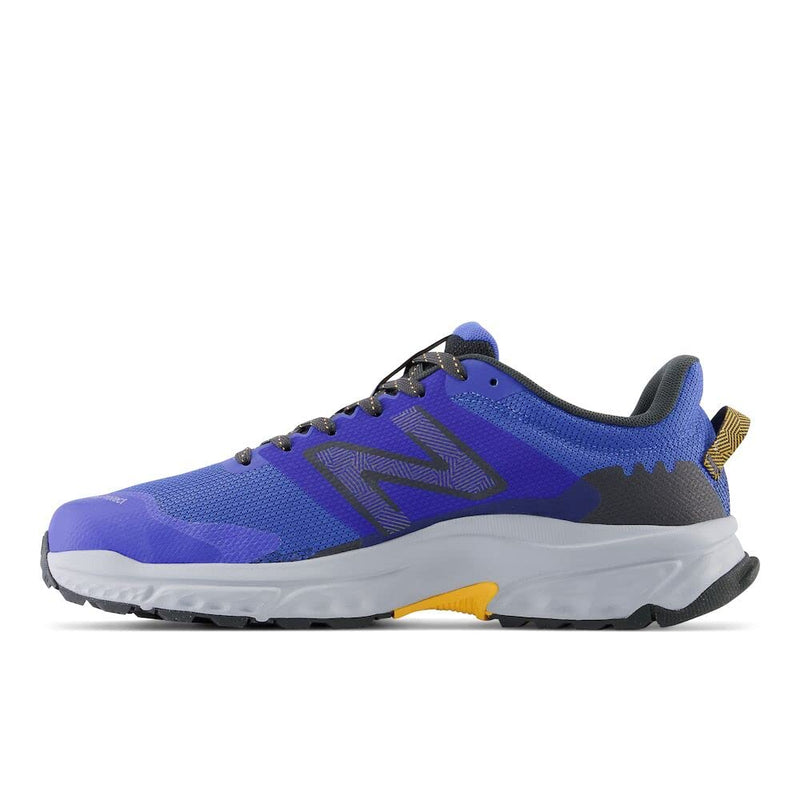 New Balance Men's Fresh Foam 510 V6 Trail Running Shoe, Bright Lapis/Blacktop/Hot Marigold, 10.5