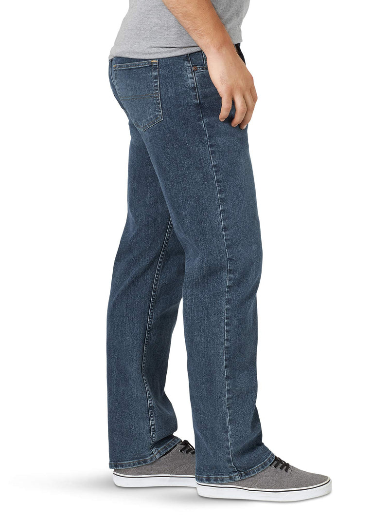 Wrangler Authentics Men's Big & Tall Comfort Flex Waist Relaxed Fit Jean, Smoke, 50W X 32L