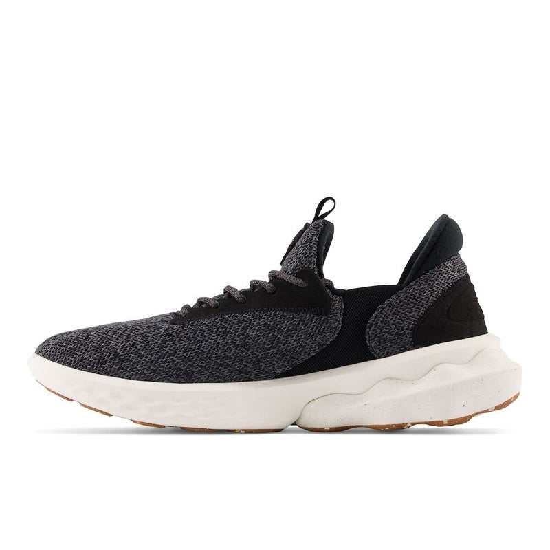 New Balance Men's Fresh Foam Roav Elite V1 Running Shoe, Black/Sea Salt, 13