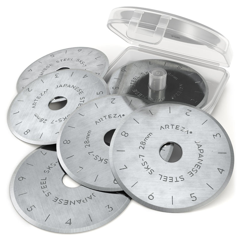 Arteza Rotary Cutter Blades, 28mm - Pack of 12