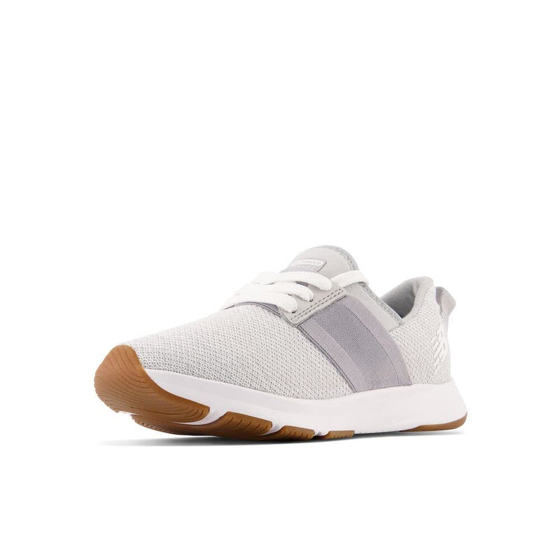 New Balance Girls Dynasoft Nergize V3 Slip-on Running Shoe, Steel/Sea Salt, 7 Wide Toddler