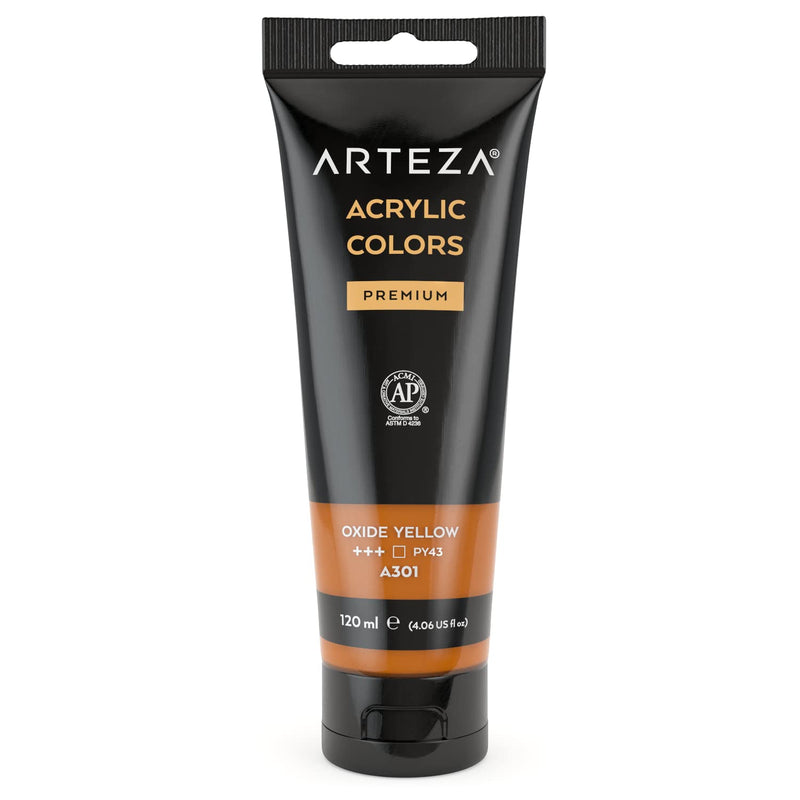 Arteza Acrylic Paint, 4oz Tube - Oxide Yellow A144
