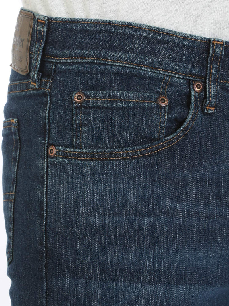 Wrangler Authentics Men's Comfort Flex Waist Relaxed Fit Jean, Carbon, 38W X 36L