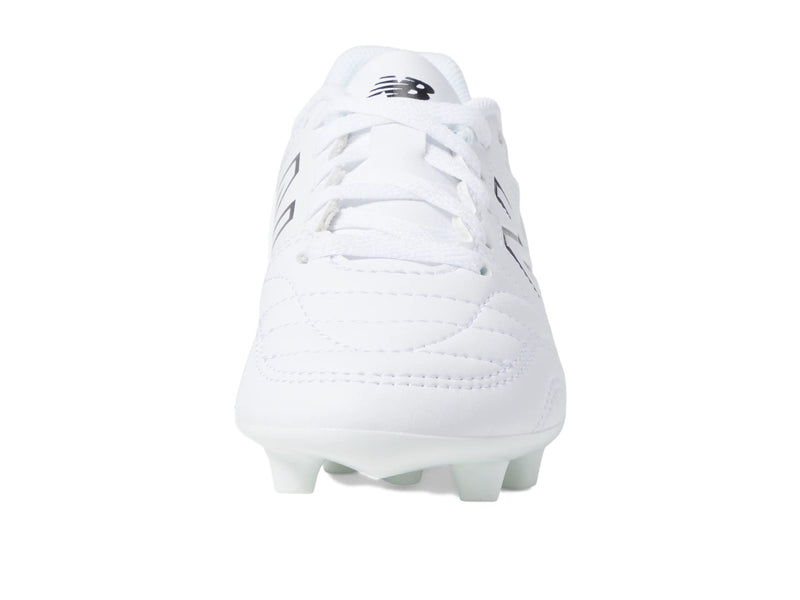 New Balance Boy's 442 V2 Academy FG Junior Soccer Shoe, White/Black, 5.5 Big Kid