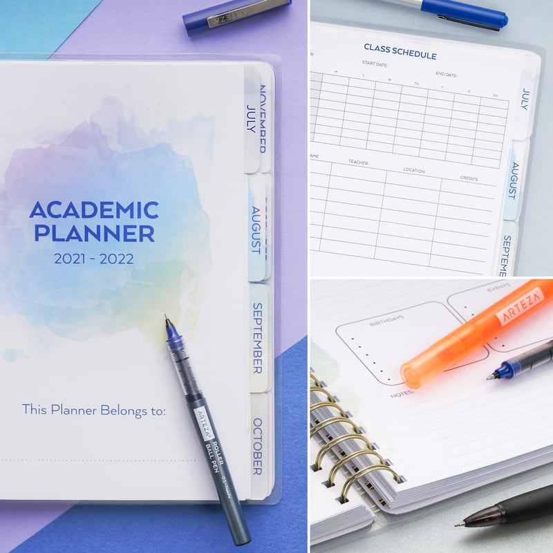 Arteza Academic Planner, 9 x 7 Inches, 113 Sheets
