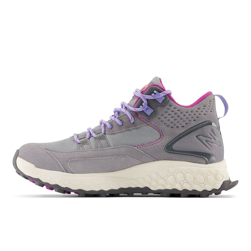 New Balance Women's Fresh Foam X Hierro V1 Mid-Cut Trail Running Shoe, Steel/Castlerock/Magenta, 12