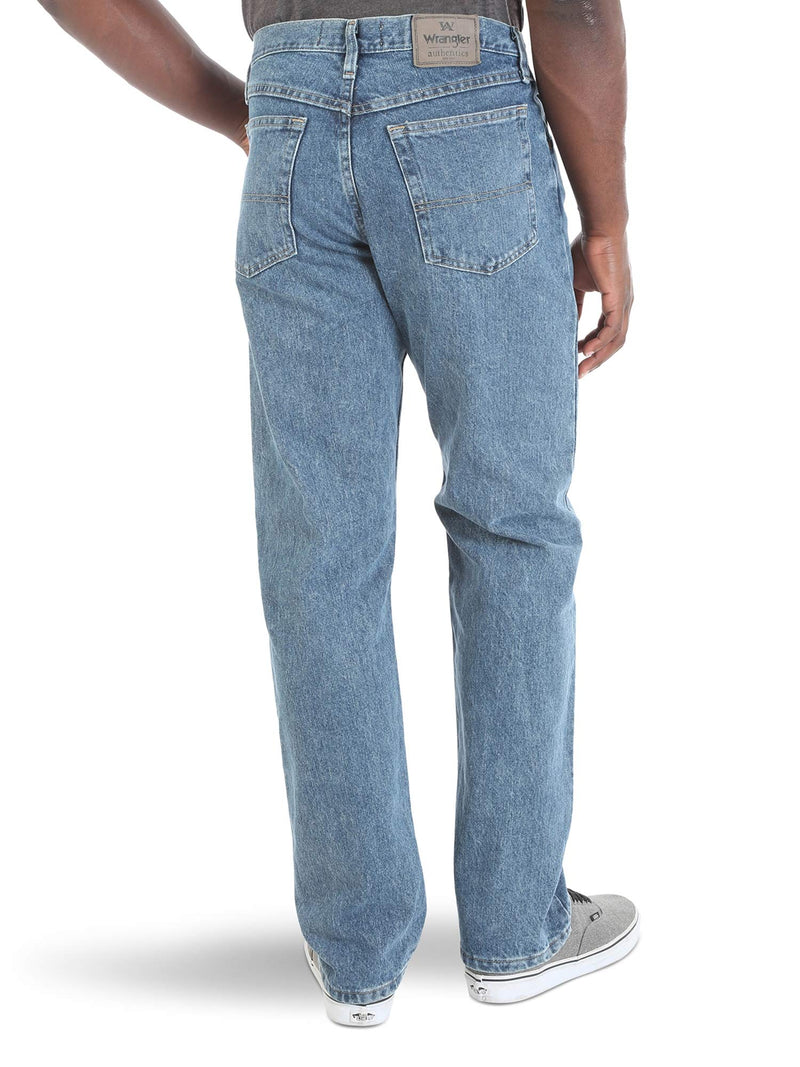Wrangler Authentics Men's Classic 5-Pocket Relaxed Fit Cotton Jean, Vintage Stonewash, 33W x 34L