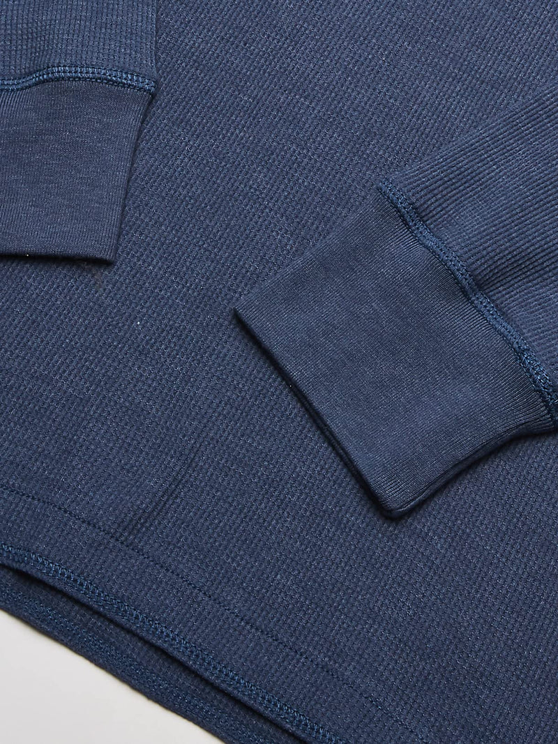 Wrangler Authentics Men's Long Sleeve Waffle Henley, Vintage Indigo, XX-Large