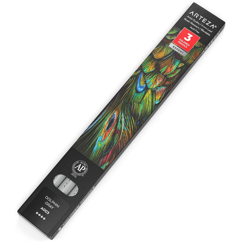 Arteza Expert Colored Pencils, A003 Dolphin Gray - 3 Pack