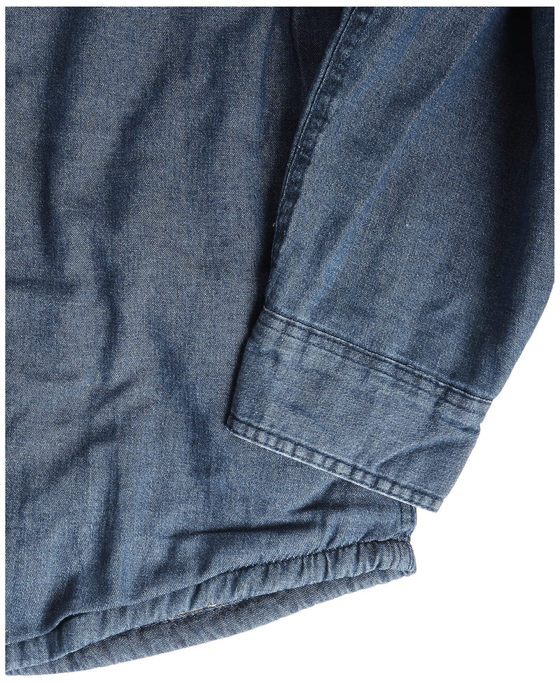 Wrangler Authentics Men's Long Sleeve Sherpa Lined Denim Shirt Jacket, Indigo, Large