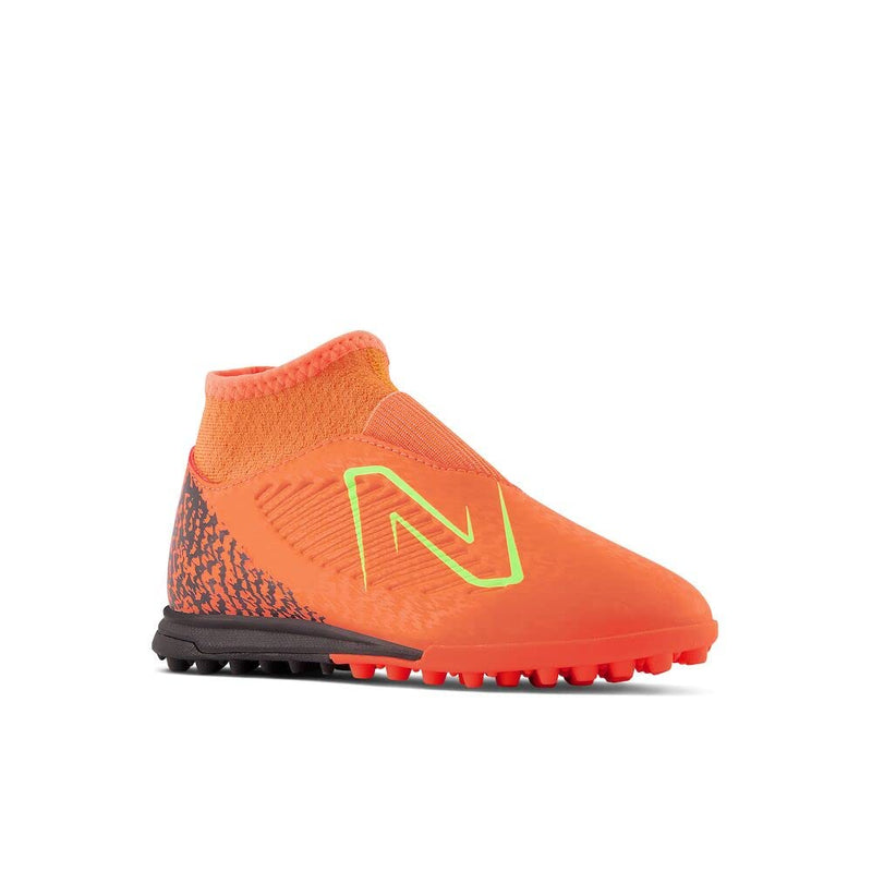 New Balance Boy's Tekela V4 Magique Tf Soccer Shoe, Neon Dragonfly/Black/Coloro Green, 1 Little Kid