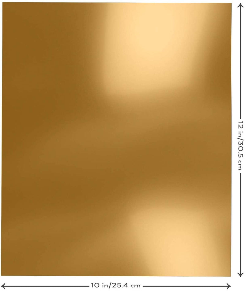 Arteza Heat Transfer Vinyl, Metallic Gold & Silver, 10" x 12" Sheets - Set of 14
