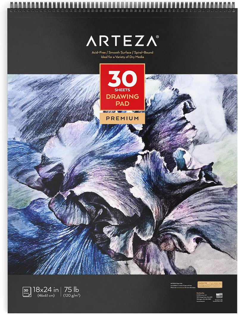 Arteza Drawing Pad, 18" x 24", 30 Sheets