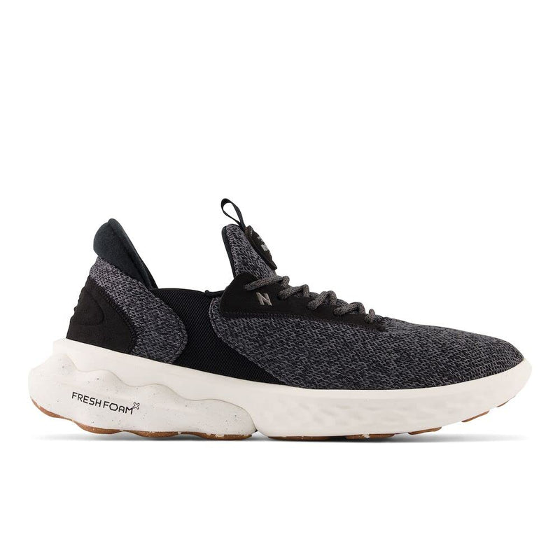 New Balance Men's Fresh Foam Roav Elite V1 Running Shoe, Black/Sea Salt, 13