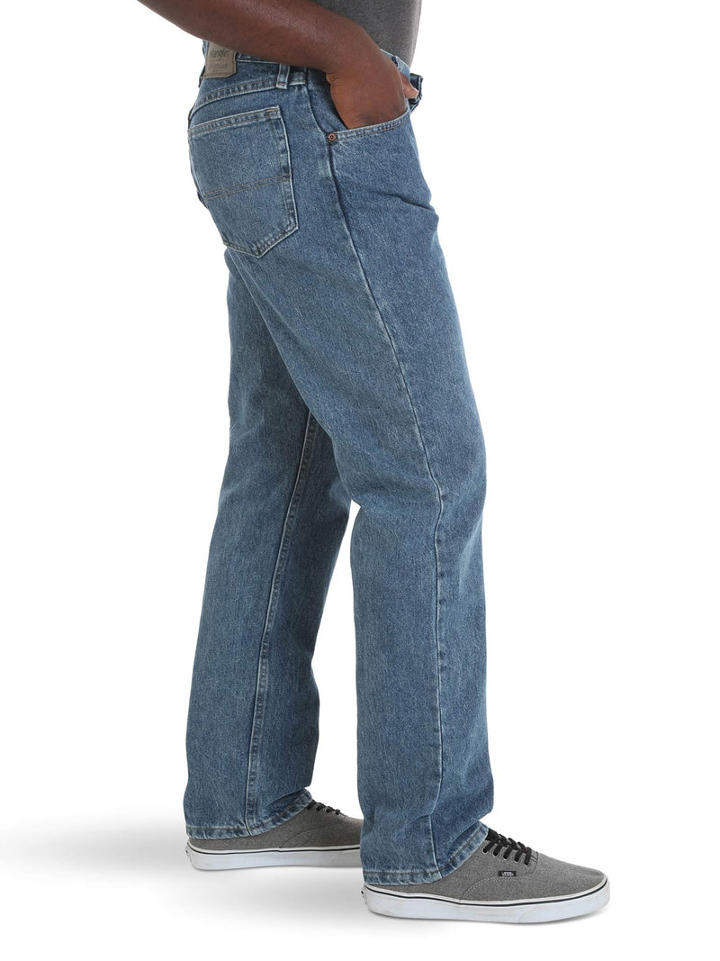 Wrangler Authentics Men's Classic 5-Pocket Relaxed Fit Cotton Jean, Vintage Stonewash, 38W x 30L
