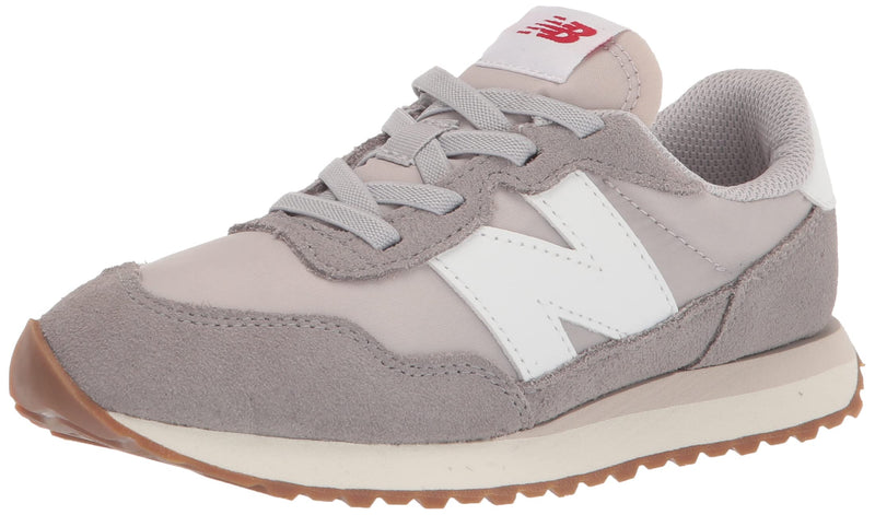 New Balance Kid's 237 V1 Bungee Sneaker, Marblehead/Moonbeam, 4 Infant