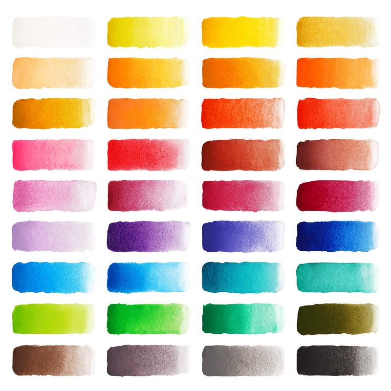 Arteza Watercolor Kit- 36 Colors + 1 Water Brush Pen