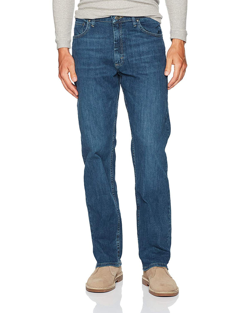 Wrangler Authentics Men's Classic 5-Pocket Relaxed Fit Jean, Slate Flex, 33W x 34L