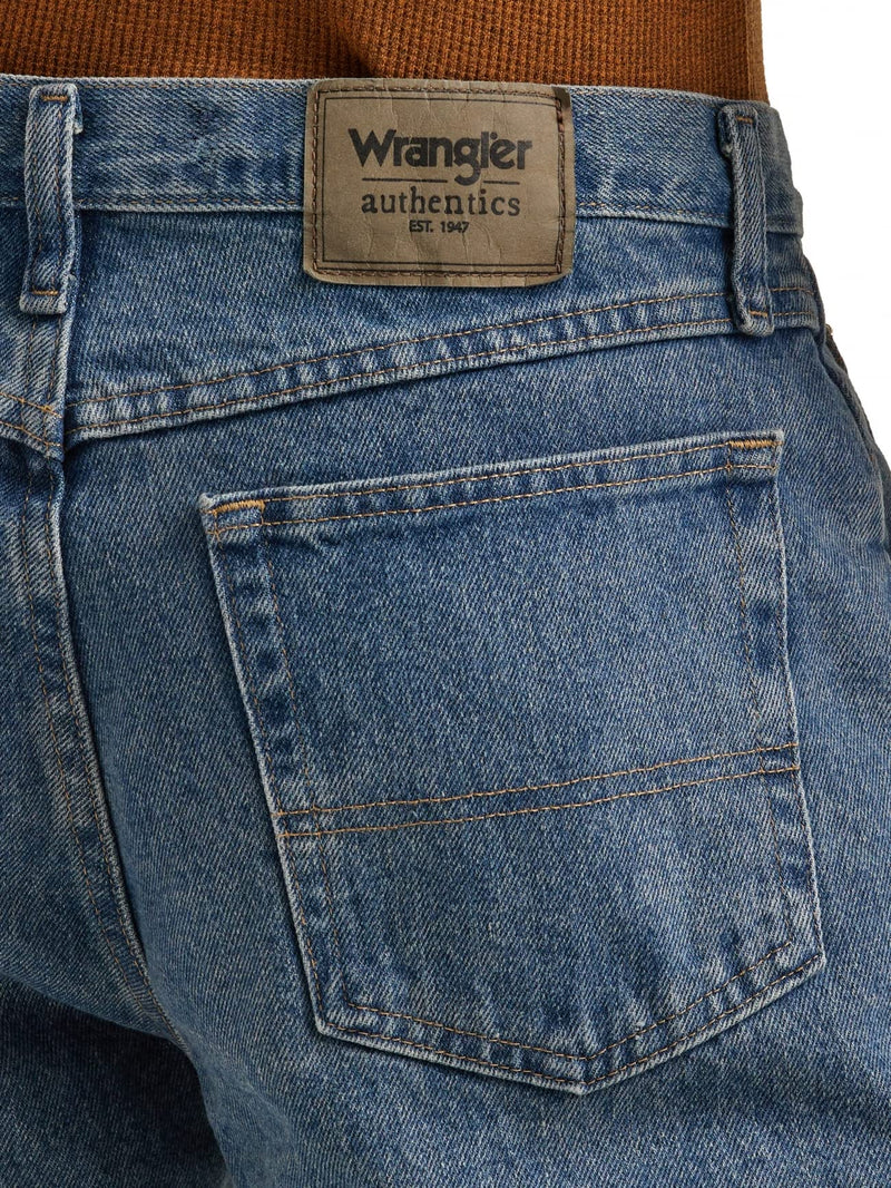 Wrangler Authentics Men's Classic 5-Pocket Relaxed Fit Cotton Jean, Stonewash, 42W X 30L