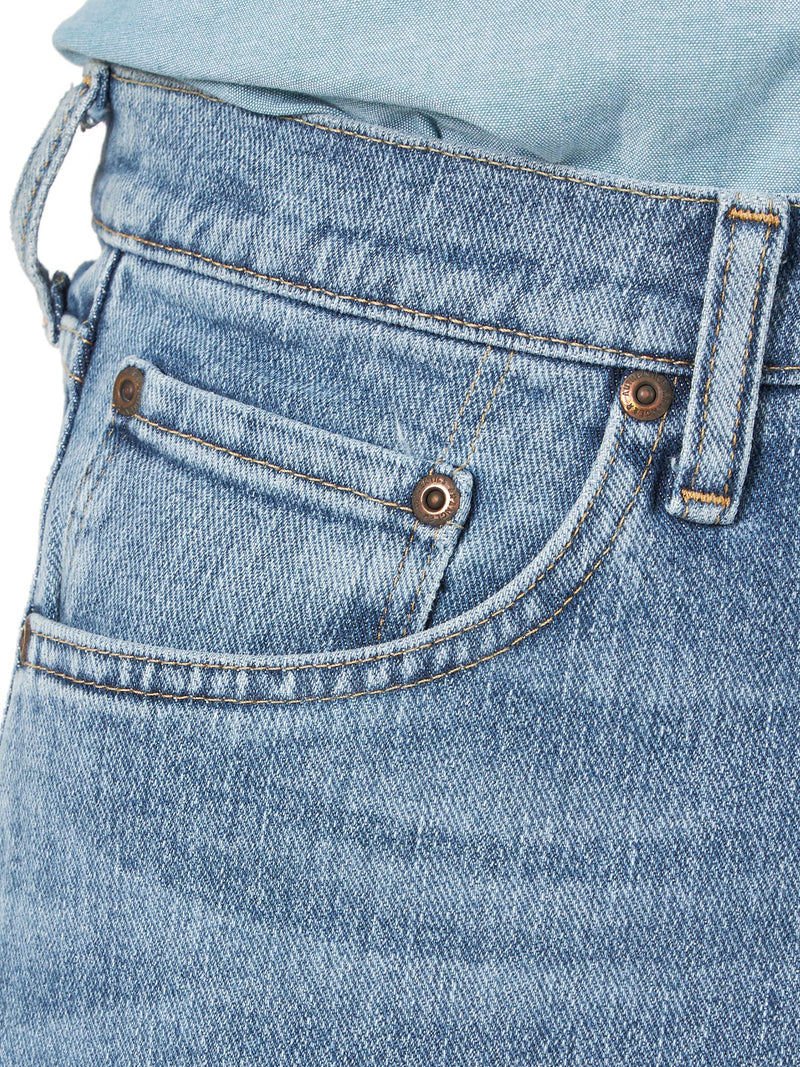 Wrangler Authentics Men's Classic Relaxed Fit Five Pocket Jean Short, Light Wash Flex, 30