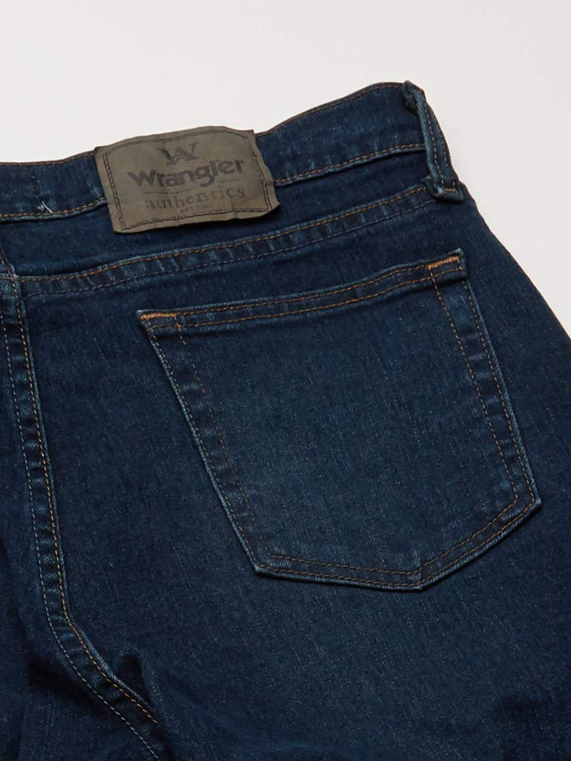 Wrangler Authentics Men's Classic 5-Pocket Relaxed Fit Jean, Flex Dark, 38W x 30L
