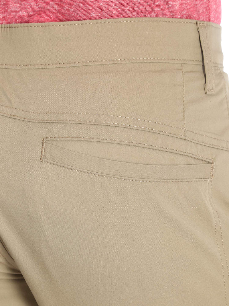 Wrangler Authentics Men's Performance Comfort Flex Flat Front Short, Dark Khaki, 30