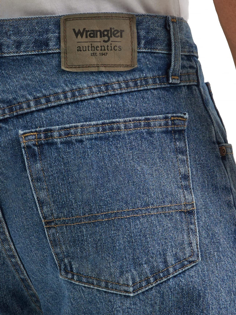 Wrangler Authentics Men's Classic 5-Pocket Regular Fit Cotton Jean, Vintage Blue Grey, 34W x 29L