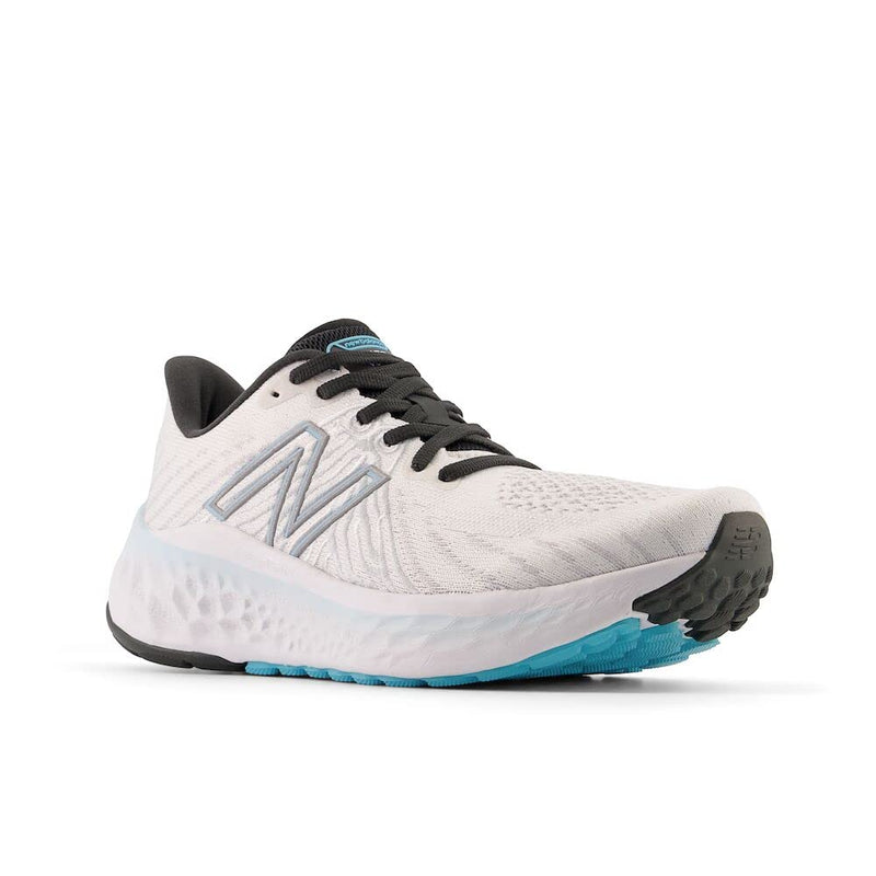 New Balance Women's Fresh Foam X Vongo V5 Running Shoe, White/Bleach Blue/Silver Metalic, 6 Wide