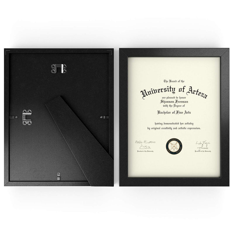 Arteza Premium Document Frame, 8.5" x 11" - Pack of 8