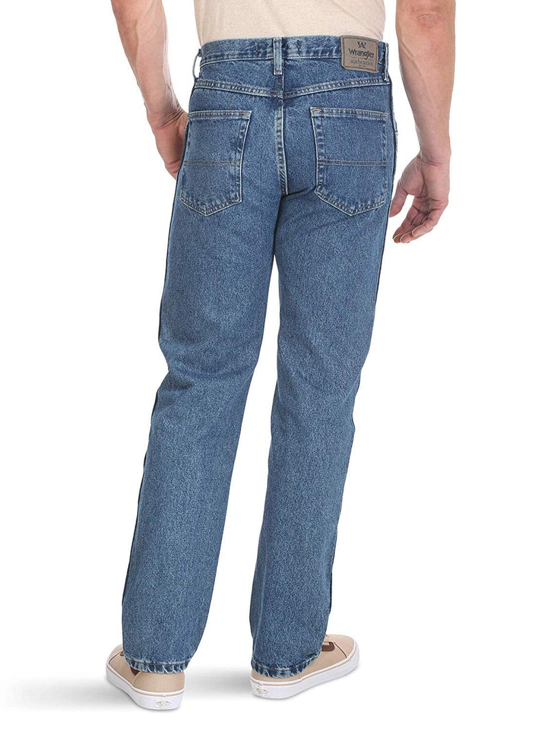 Wrangler Authentics Men's Classic 5-Pocket Regular Fit Cotton Jean, Stonewash Mid, 36W x 32L