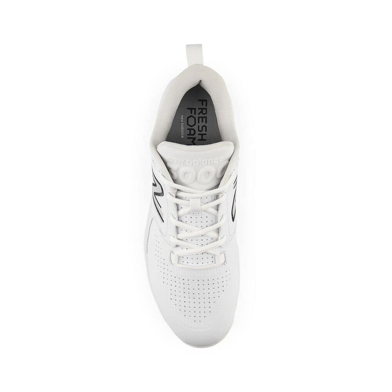 New Balance Men's Fresh Foam 3000 V6 Molded Baseball Shoe, Synthetic White/White, 12.5