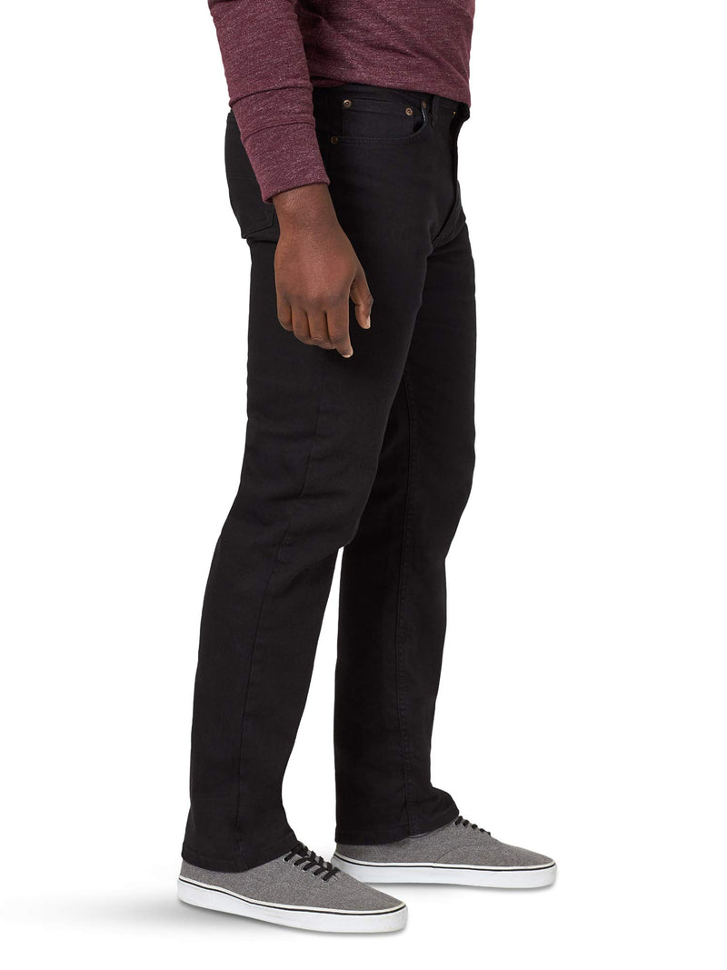 Wrangler Authentics Men's Classic 5-Pocket Regular Fit Jean, Black Flex, 34W X 30L