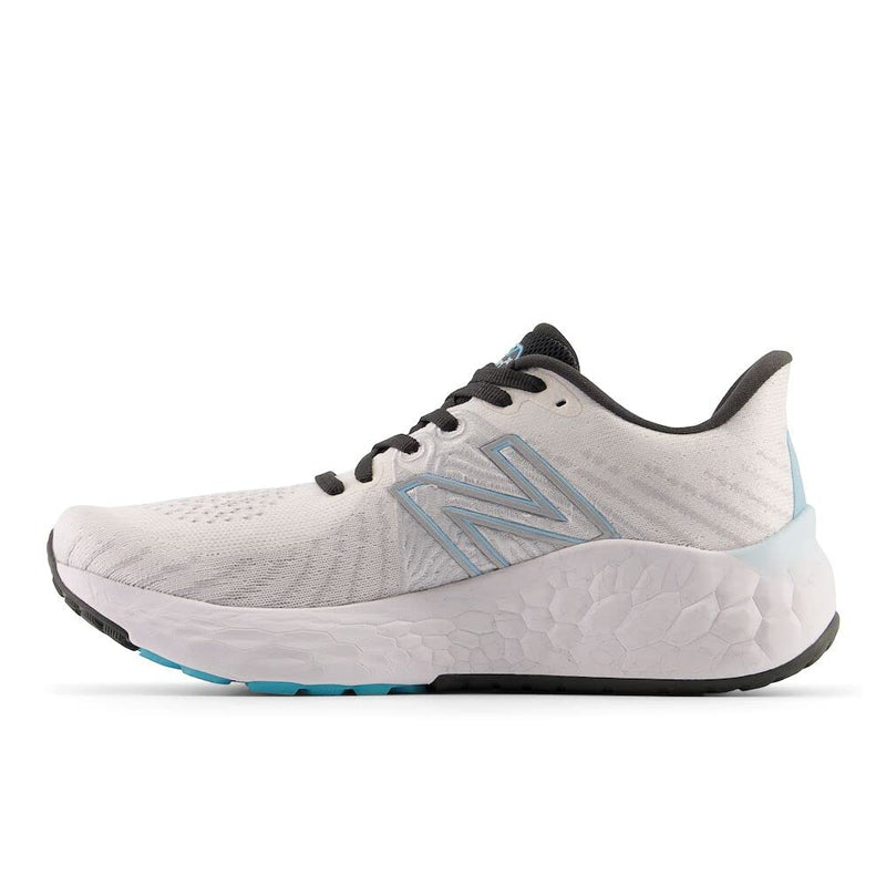 New Balance Women's Fresh Foam X Vongo V5 Running Shoe, White/Bleach Blue/Silver Metalic, 12