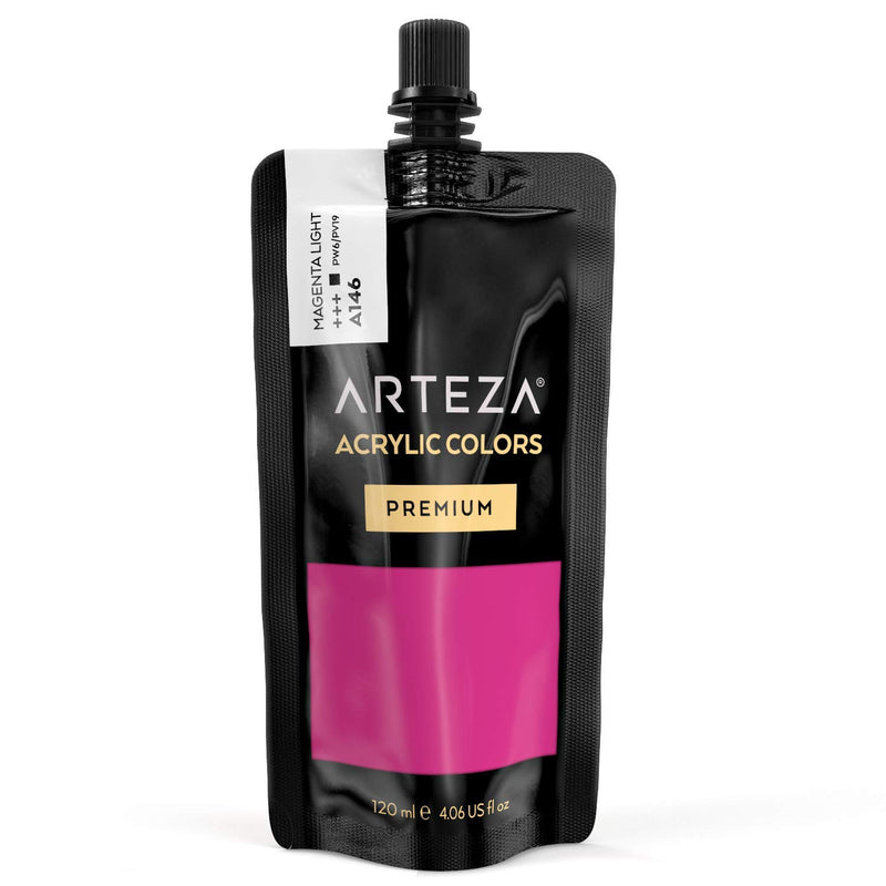 Arteza Acrylic Paint, 4oz Tube - Magenta Light A146