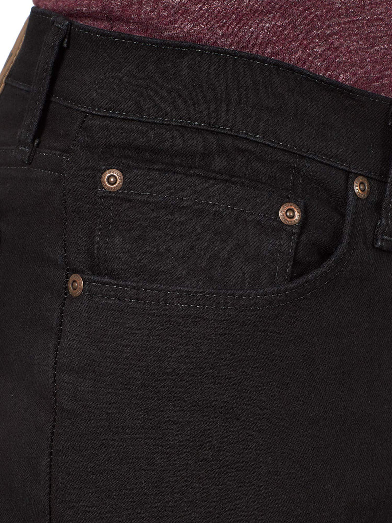Wrangler Authentics Men's Classic 5-Pocket Regular Fit Jean, Black Flex, 34W X 32L