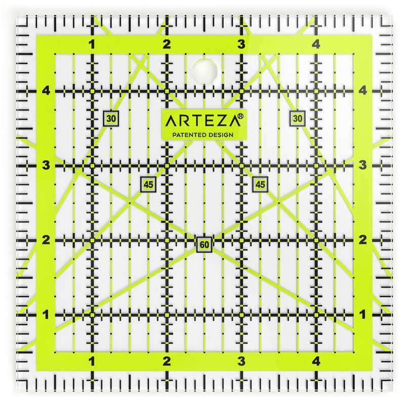 Arteza Acrylic Quilter's Ruler, 5" x 5"