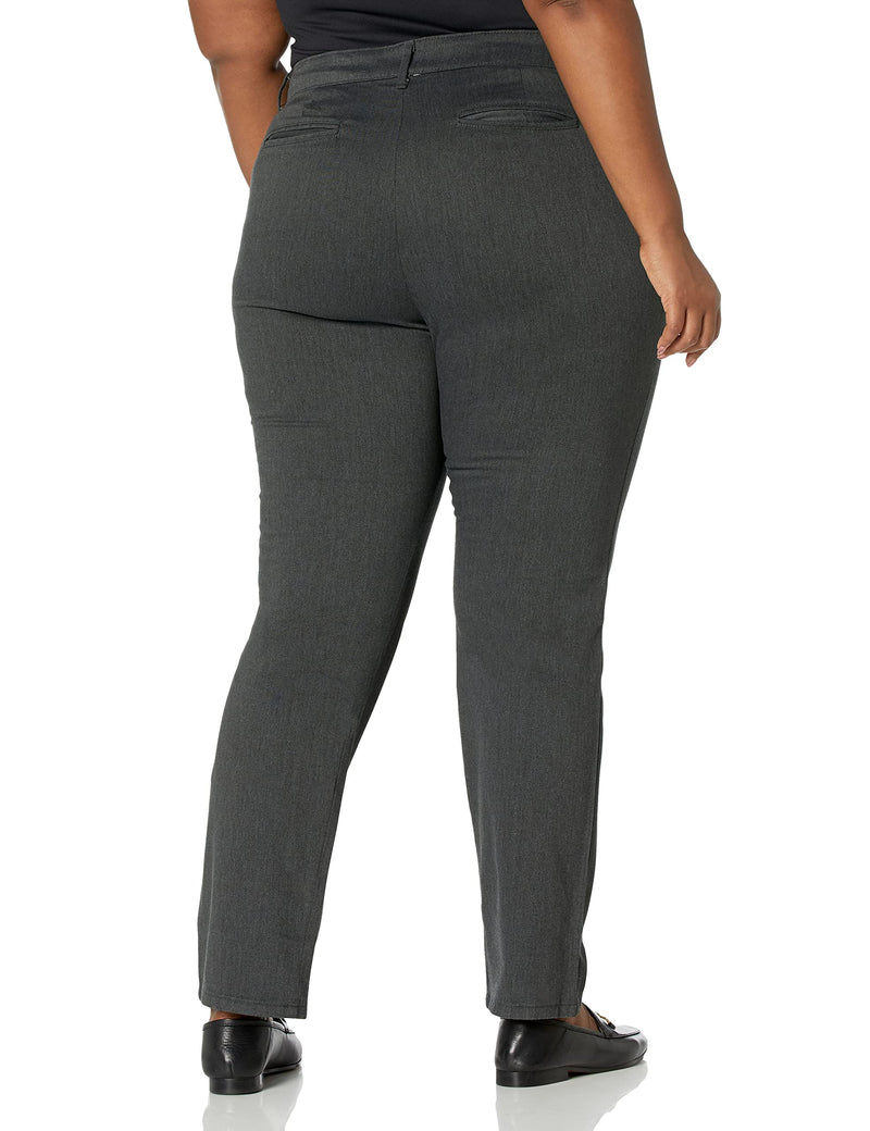 Lee Women's Relaxed Fit All Day Straight Leg Pant Charcoal Heather 16 Short