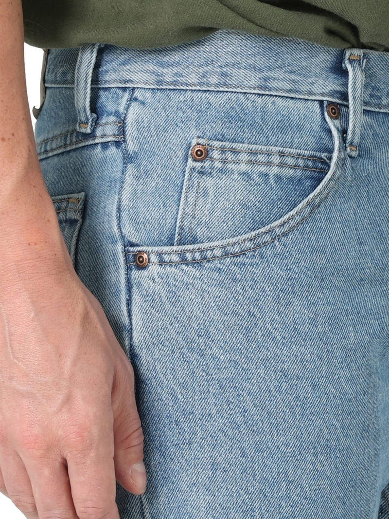 Wrangler Authentics Men's Classic 5-Pocket Regular Fit Cotton Jean, Light Stonewash, 35W x 32L
